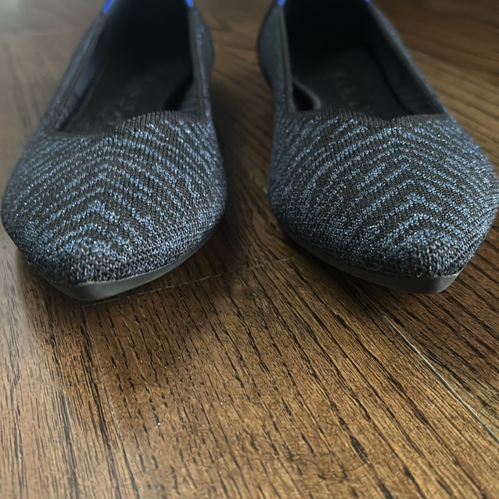 *Rare* Rothy’s The Point Midnight Metallic Zebra Size 7 - Picture 3 of 8